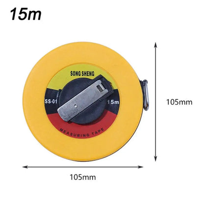 10M 50M Tape Measure Metric Circular Glass Fiber Leather Tape