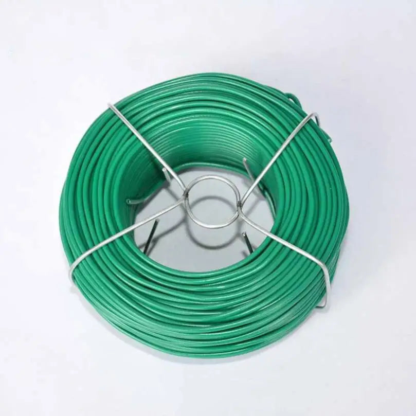 Plastic Coating Steel Wire Core Wrapping 25M/50M Green Round Tying Wire