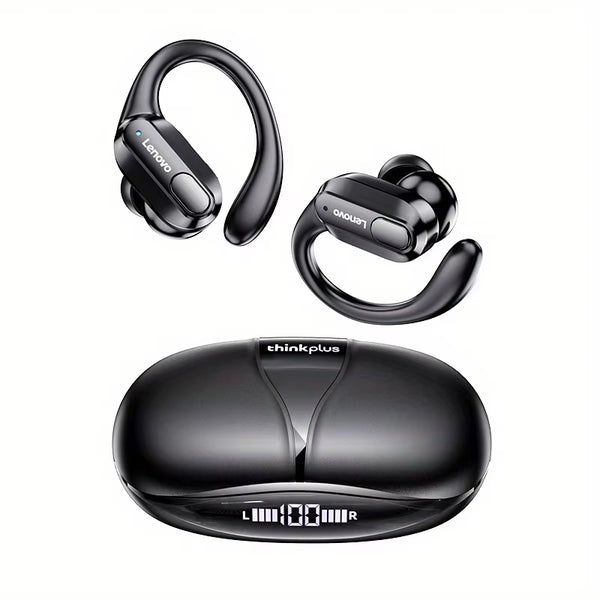XT80 Bluetooth 5.3 with Mic Button Control Noise Reduction Ear Hooks Waterproof Headset