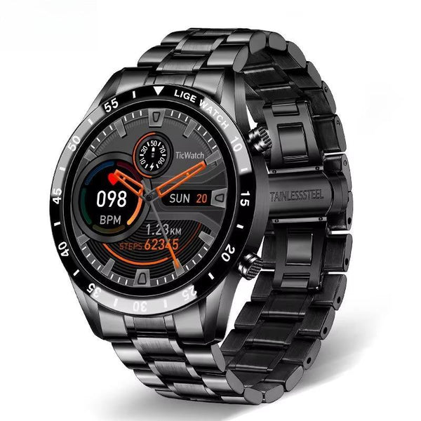 Reloj inteligente para hombre con pantalla táctil de círculo completo y llamadas Bluetooth