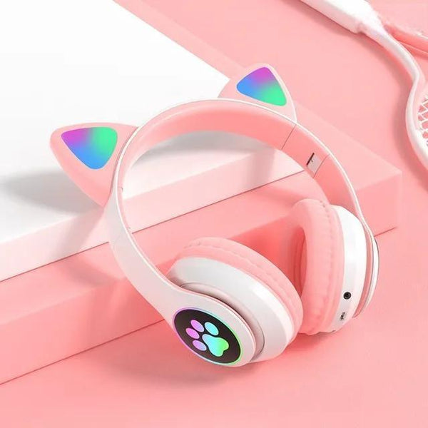 ST-28 Wireless Headphones Cat Ears Bluetooth Earphones