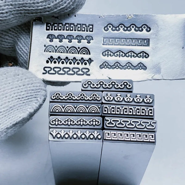 1PC Continuous Retro Pattern Jewelry Stamping Punch 3x19mm Metal Stamp