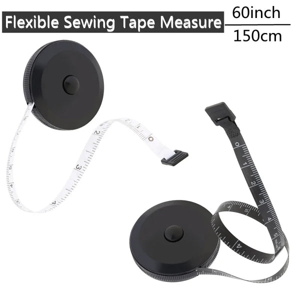 Flexible Sewing Tape Measure 150cm Soft Retractable Markings Tape Measuring Ruler