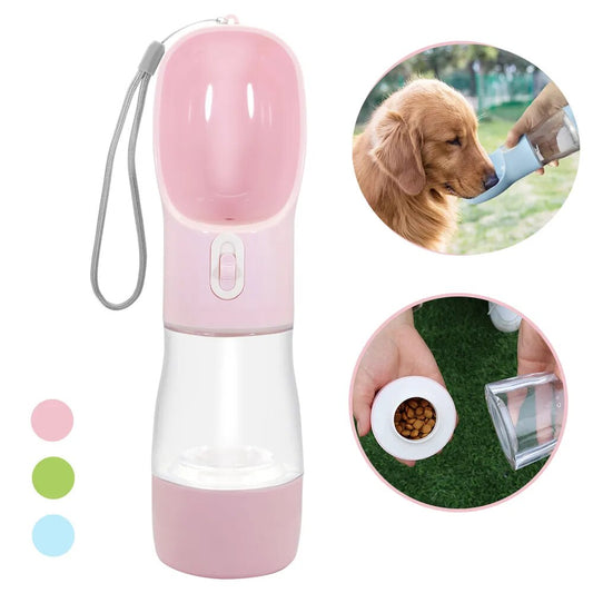 Portable Dog Water Bottle Food Water Container