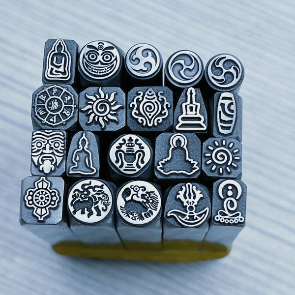 1PC Vintage Logo Design Metal Stamping Tool Jewerly Stamps