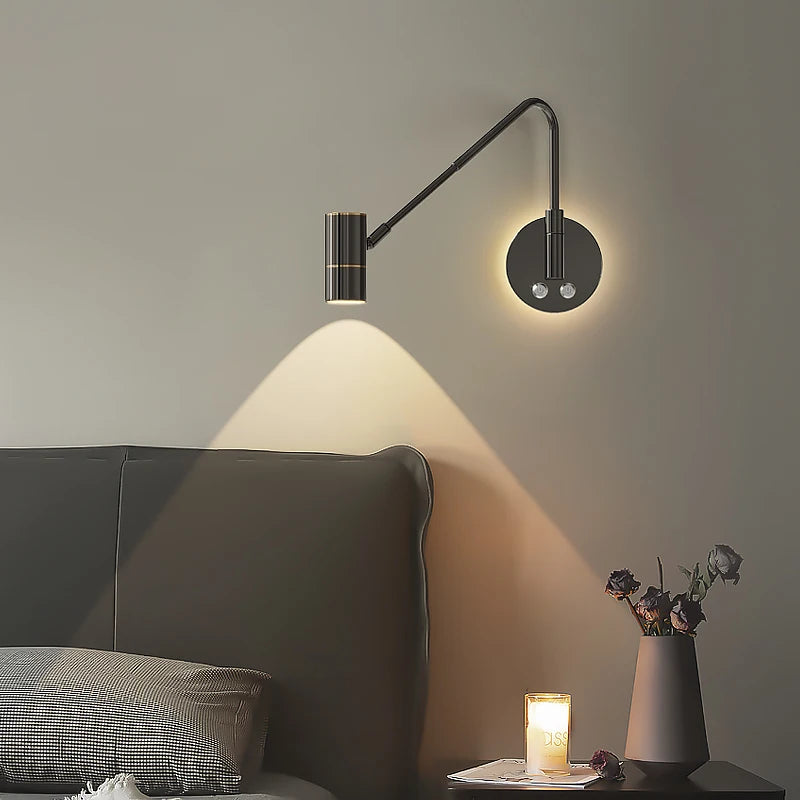 Modern Eye Protection LED Wall Lamp Bedroom Bedhead Reading Light