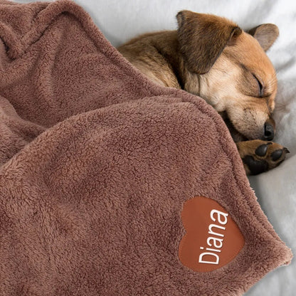 Personalized Dog Mat Soft Fleece Dogs Bed Blanket