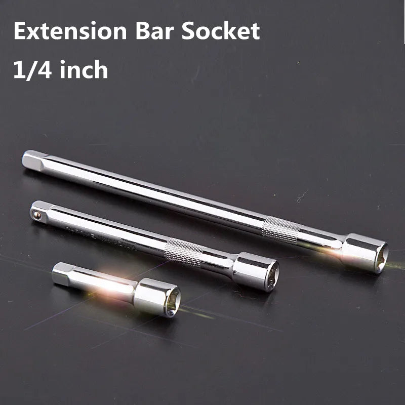 Socket Ratchet Wrench Extension Bar 1/4 Inch 51/75/102mm