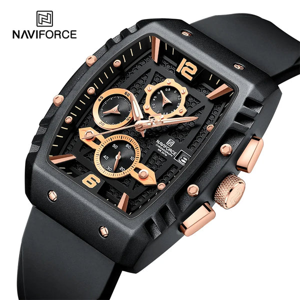 New Design Men's Watches Silicone Band Military Quartz Wristwatches