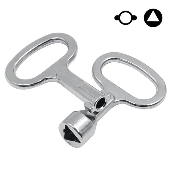 Key Wrench Universal Elevator Door Lock Valve key wrench Utility Plumber Triangle Key