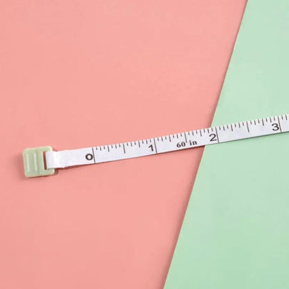 1.5M Blue/Pink/Green Square Tape Measure Automatic Shrink Garment Tailor Measuring Ruler