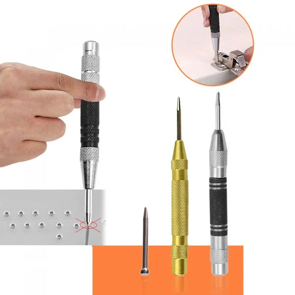 5 inch Automatic Center Punch Spring Loaded Locator Metal Drill