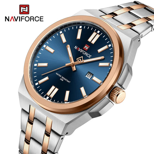 Quartz Watch For Men Luxury Business Luminous Stainless Steel Male Wristwatches