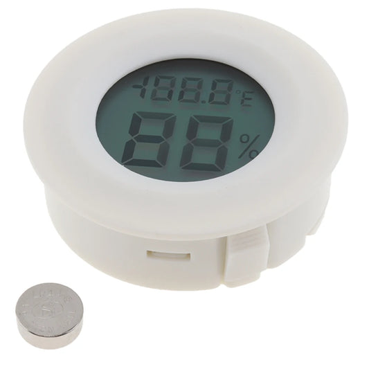 Mini Round LCD Digital Thermometer Hygrometer