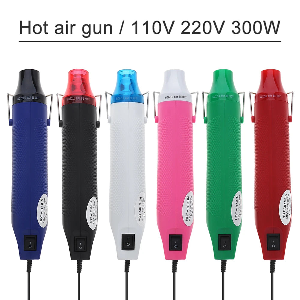 Air Gun 110V / 220V 300W Heat Gun Electric Shrink Hair Dryer with Shrinking Plastic Power Tool