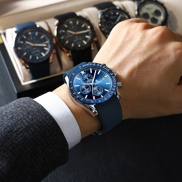 Reloj deportivo casual de lujo con cronógrafo creativo