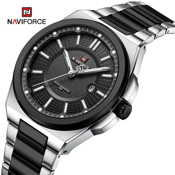 Men Quartz Watch Stainless Steel Band Casual Sport Male WristWatch