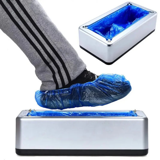 Automatic Disposable Shoe Cover Waterproof Overshoes Dispenser Portable Hand-Free Machine