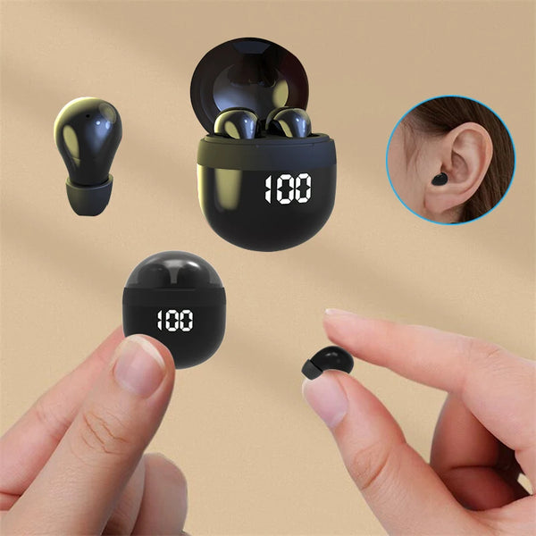 Invisible Headphones TWS Mini Earphones Wireless Bluetooth 5.3 Earbuds