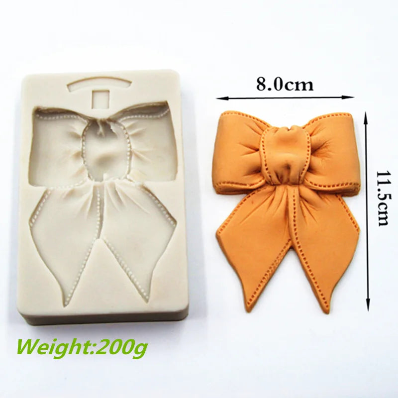 Silicone Big Bow Molds Fondant Soft Resin Art Mould For Diy