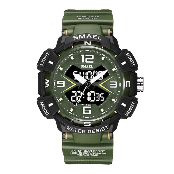 Sport  Watches Dual Time Display 50 Waterproof Swimming 8076 Digital Watches