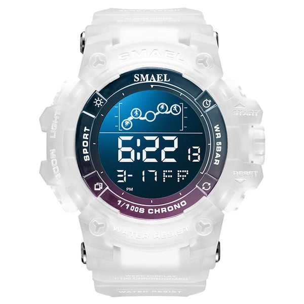 Digital Watch LED Alarm Clock Military Watches Big Dial Digital Wristwatches
