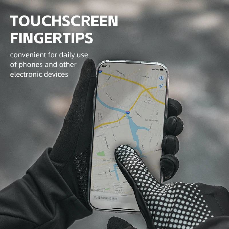 Full Finger Gloves Sports Breathable Touch Screen Gloves MTB Road Bike Non-slip Gloves