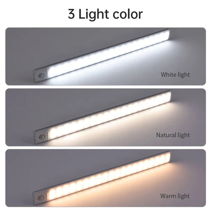 Night Light 20/30/40/60CM Motion Sensor Light Wireless USB LED Cabinet Light