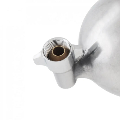W77400ml Stainless Steel Paint Spray Gun Pot 3/8 Inch Air Inlet & 3/5 Inch Screw Thread Connector