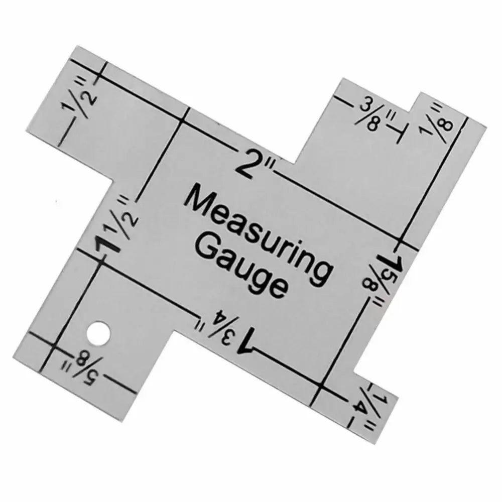Template Sewing Ruler Precision Seam Measuring Gauge Metal Quilting Tailor Ruler