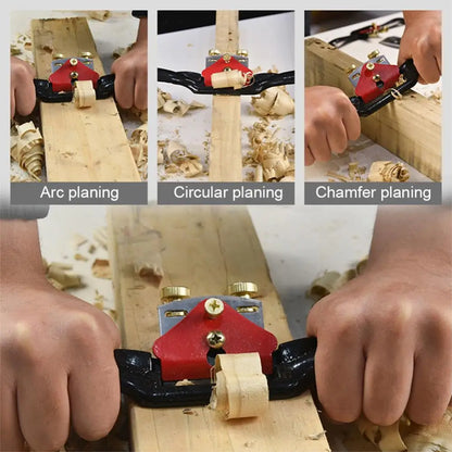 7pcs/set Adjustable SpokeShave Portable Woodworking Planes Wood Working Hand Tool Set