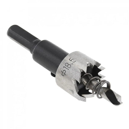 18.5MM HSS Drill Bit Hole Saw Stainless Steel Metal Alloy Drilling Hole Opener Tool