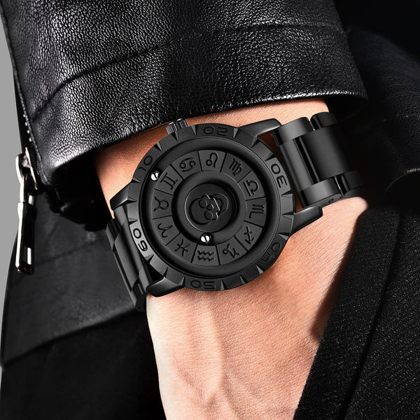 Relojes de cuarzo con esferas de acero inoxidable para hombre.