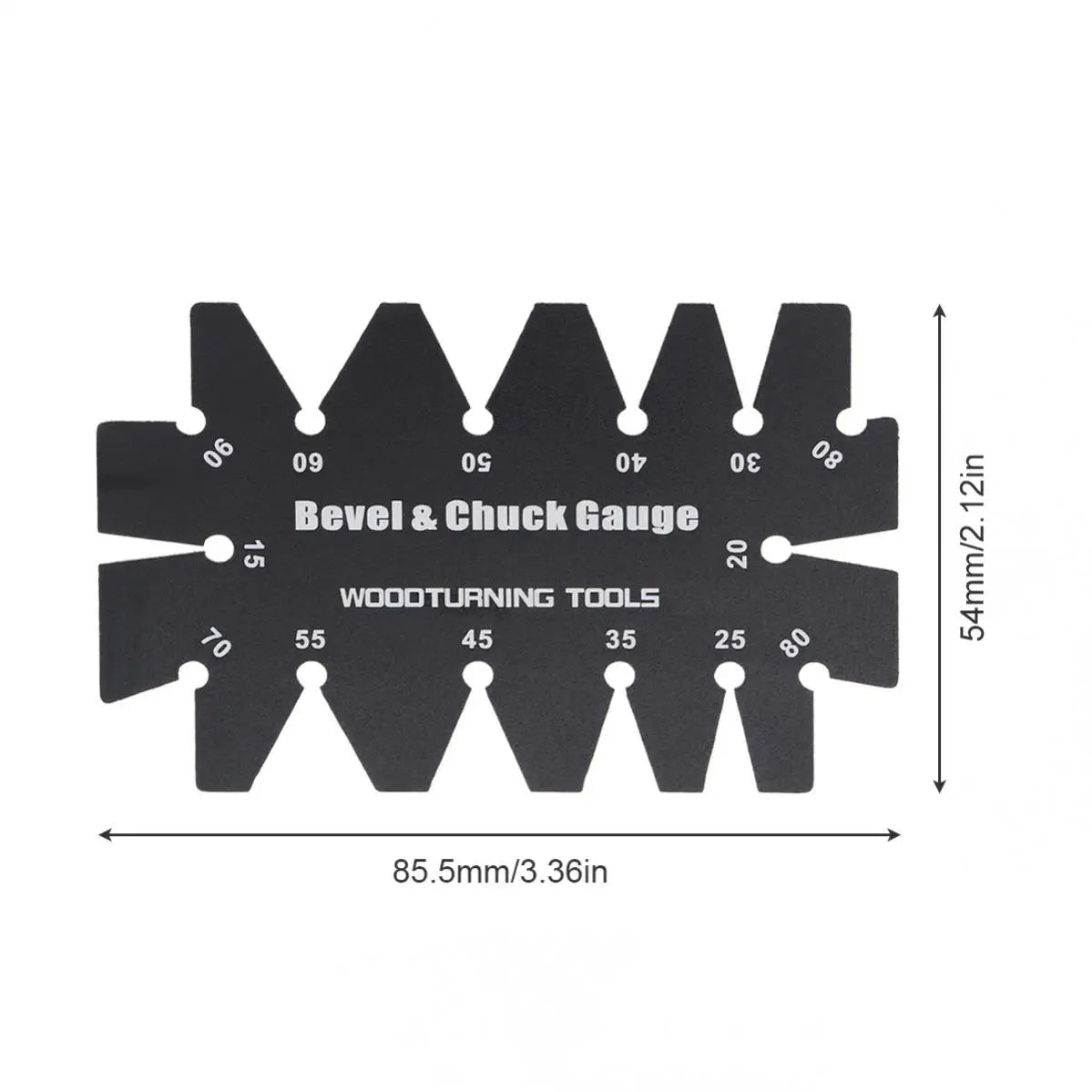Bevel Gauge 15-90 Degree Chuck Gauge Wood Turning Tools