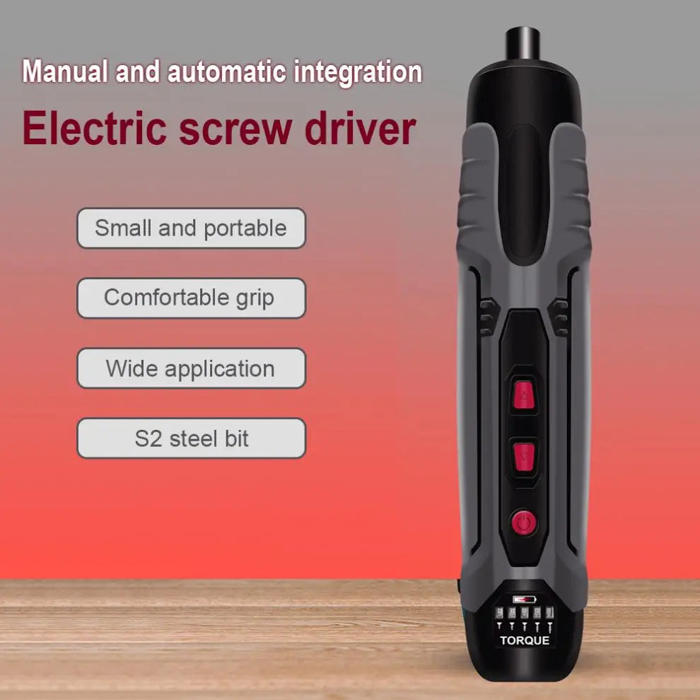 Electric Screwdriver Rechargeable Automatic Screwdriver Hand Drill Multifunction Electric Tools
