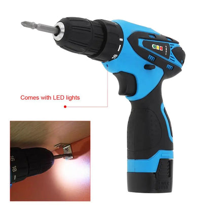 Electric Screwdriver AC 100-240V Cordless 16.8V Screwdrivers with Li-ion Battery