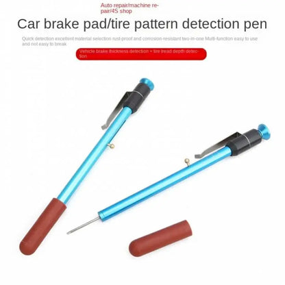 Car Brake Pad Tester Pen Vehicle Brake Pad Block Scale Thickness Gauge Measuring Tool