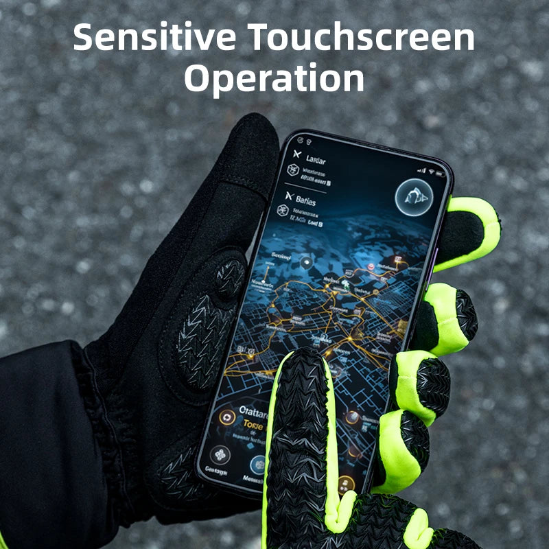 Touch Screen Ski Gloves Winter Warm Cycling Bike Gloves