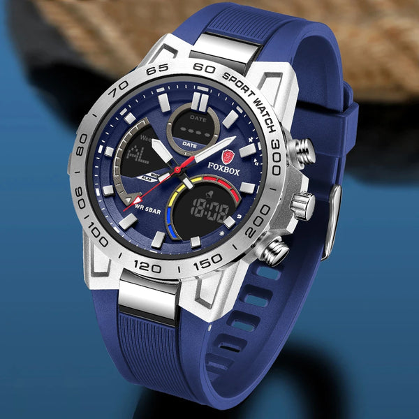 Relojes deportivos de lujo para hombre, de alta calidad, resistentes al agua, con pantalla LED digital.