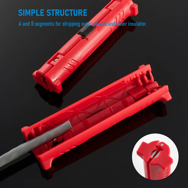 Electrical Wire Stripper Pen Rotary Coax Coaxial Cable Wire Pen Cutter